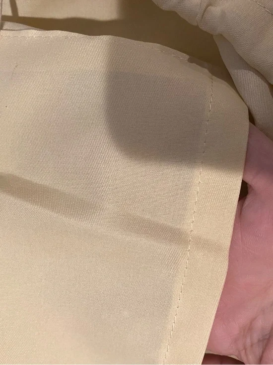 Woven Straw Tote Bag with Black Trim - Picture 7 of 7